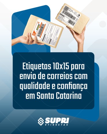 Etiquetas 10x15 para envio de correios com qualidade e confiança em Santa Catarina