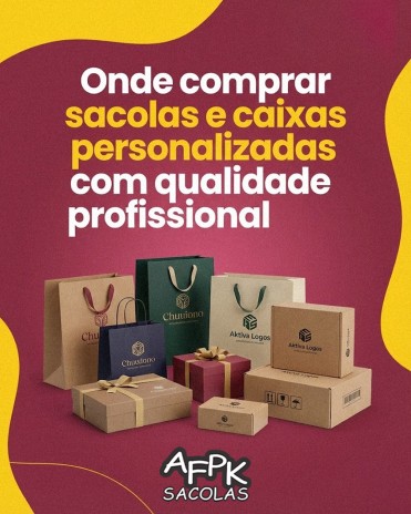 Onde comprar sacolas e caixas personalizadas com qualidade profissional