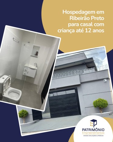 Hospedagem em Ribeirão Preto para casal com criança até 12 anos