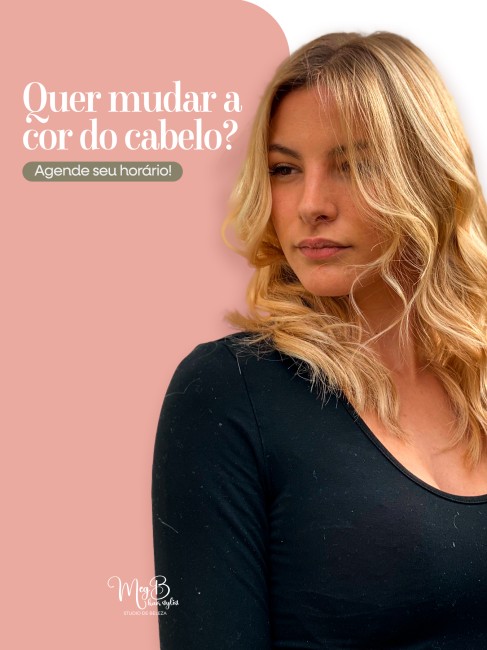 Quer mudar a cor do cabelo? Agende seu horário!