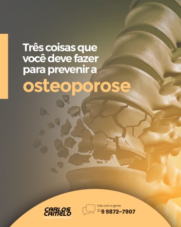 Três coisas que você deve fazer para prevenir a osteoporose