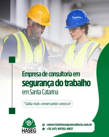 Empresa de consultoria em segurança do trabalho em Santa Catarina
