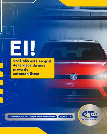 Ei! Você não está no grid de largada de uma prova de automobilismo