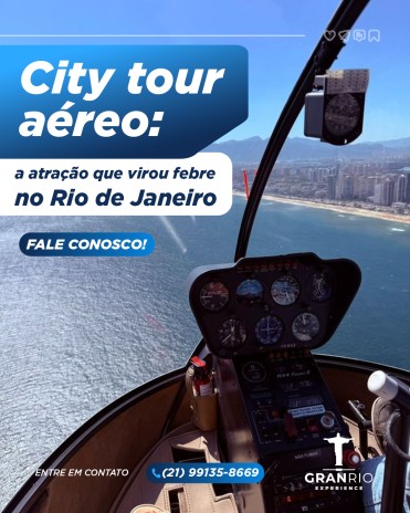 City tour aéreo: a atração que virou febre no Rio de Janeiro