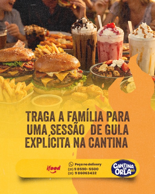 Traga a família para uma sessão de gula explícita na Cantina