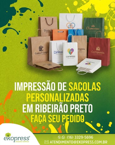 Impressão de Sacolas Personalizadas em Ribeirão Preto Faça Seu Pedido