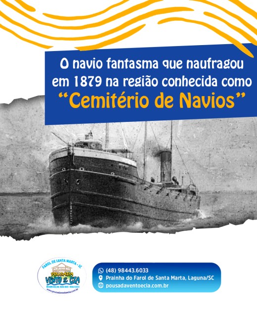 O navio fantasma que naufragou em 1879 na região conhecida como “Cemitério de Navios”