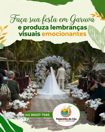 Faça sua festa em Garuva e produza lembranças visuais emocionantes