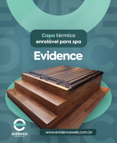 Capa térmica enrolável para spa Evidence