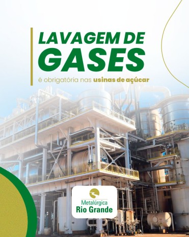 Lavagem de gases é obrigatória nas usinas de açúcar