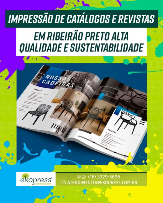 Impressão de Catálogos e Revistas em Ribeirão Preto Alta Qualidade e Sustentabilidade