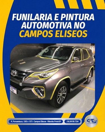 Funilaria e pintura automotiva no Campos Eliseos