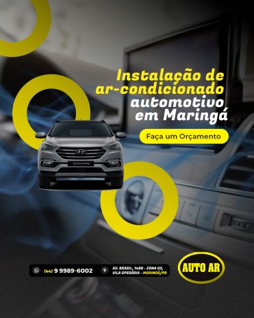 Instalação de ar-condicionado automotivo em Maringá