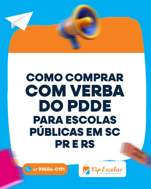 Como comprar com verba do PDDE para escolas públicas em SC PR e RS