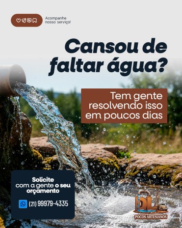 Cansou de faltar água? Tem gente resolvendo isso em poucos dias