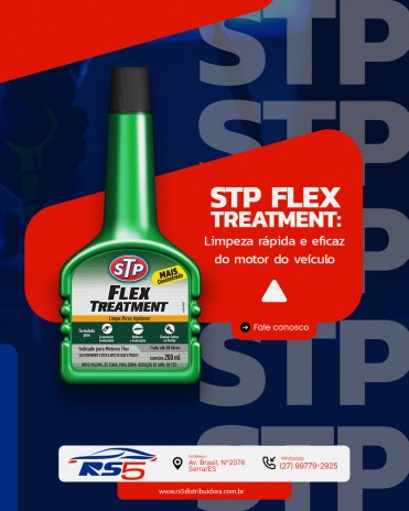 STP FLEX TREATMENT: Limpeza rápida e eficaz do motor do veículo