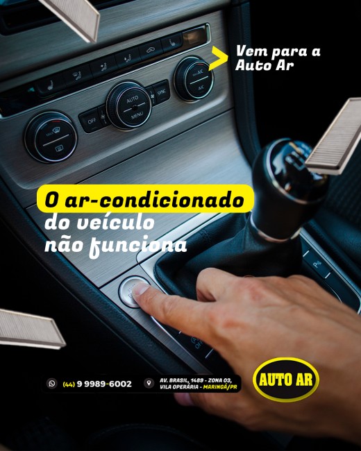 O ar-condicionado do veículo não funciona