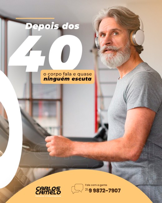 Depois dos 40 o corpo fala e quase ninguem escuta