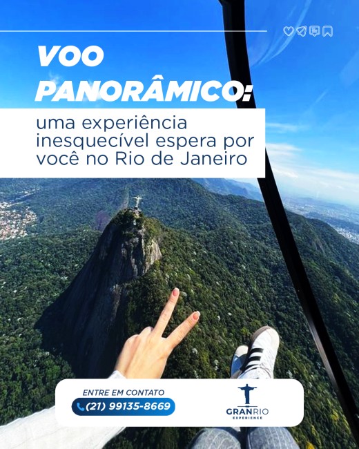 Voo panorâmico: uma experiência inesquecível espera por você no Rio de Janeiro
