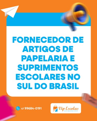 Fornecedor de artigos de papelaria e suprimentos escolares no Sul do Brasil