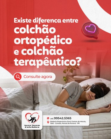 Existe diferença entre colchão ortopédico e colchão terapêutico?