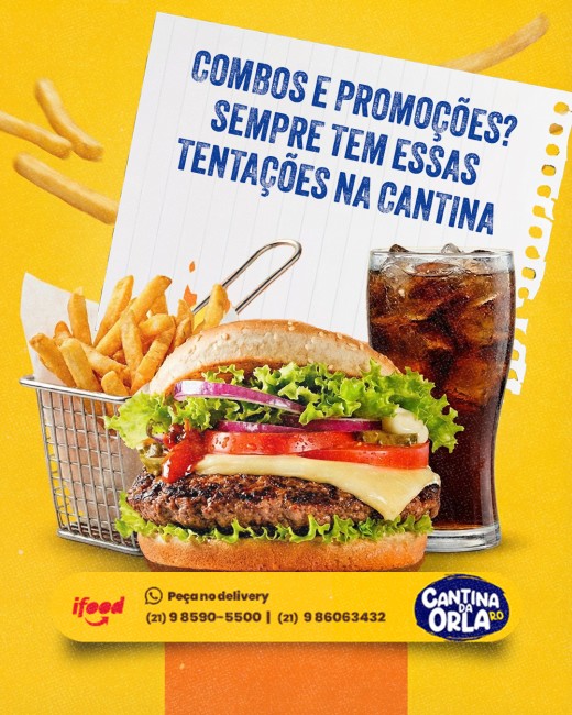 Combos e promoções? Sempre tem essas tentações na Cantina