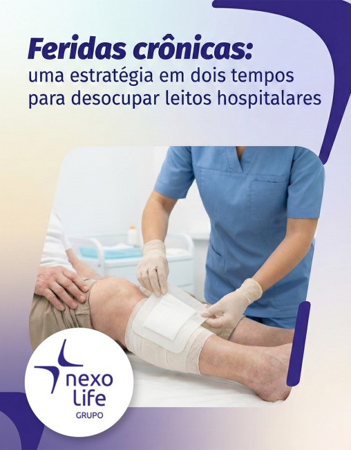 Feridas crônicas: uma estratégia em dois tempos para desocupar leitos hospitalares