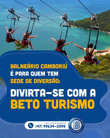 Balneário Camboriú é para quem tem sede de diversão: divirta-se com a Beto Turismo
