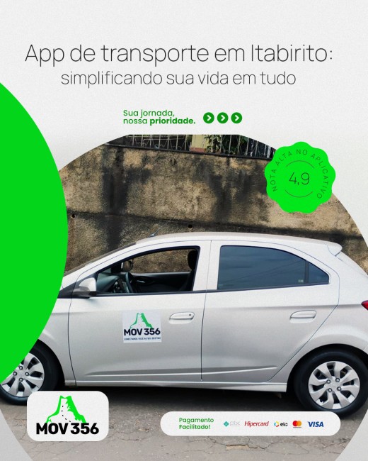 App de transporte em Itabirito: simplificando sua vida em tudo