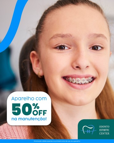 Aparelho com 50% OFF na manutenção! (ATENÇÃO CLIENTES HAPVIDA! - colocar no rodapé: Promoção válida apenas no primeiro ano de uso do aparelho )