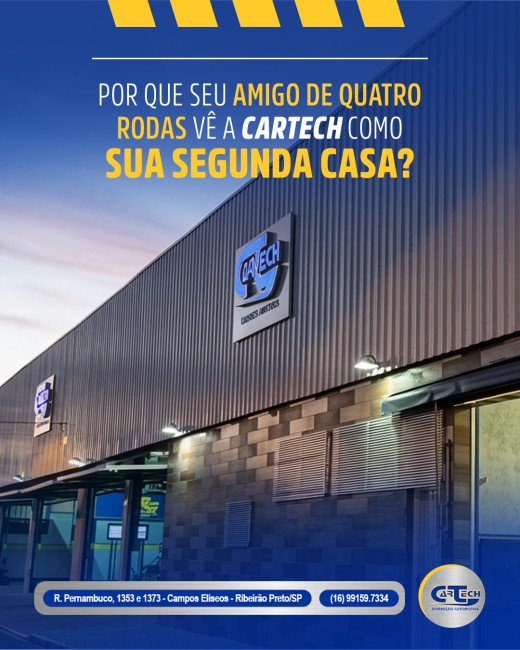 Por que seu amigo de quatro rodas vê a Cartech como sua segunda casa?