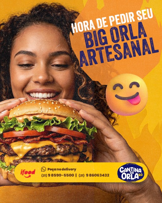 Hora de pedir seu Big Orla Artesanal