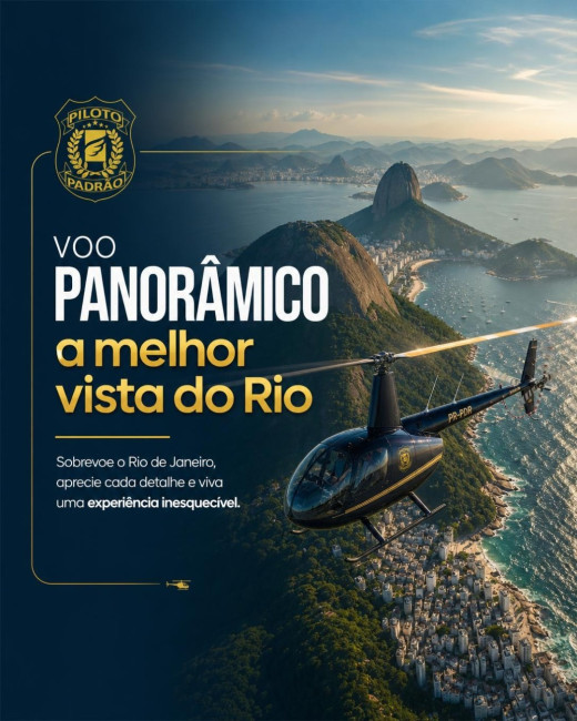 Voo panorâmico: a melhor vista do Rio