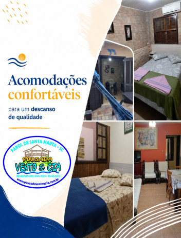 Acomodações confortáveis para um descanso de qualidade