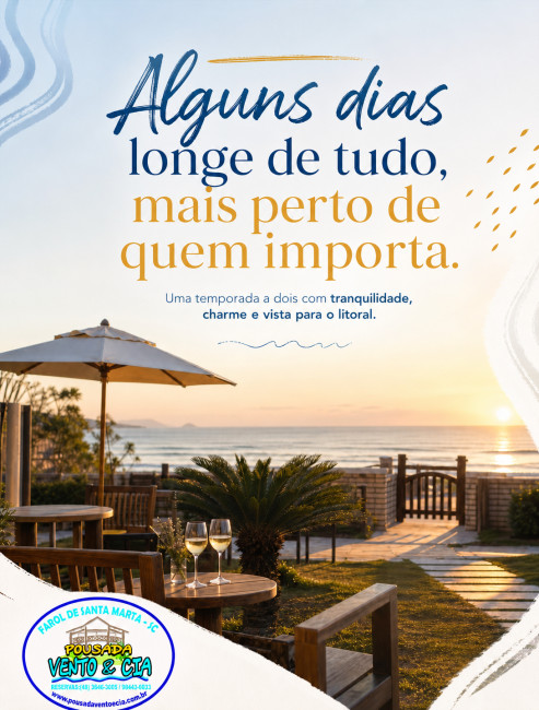 O lugar perfeito para uma temporada a dois no Litoral Sul de Santa Catarina