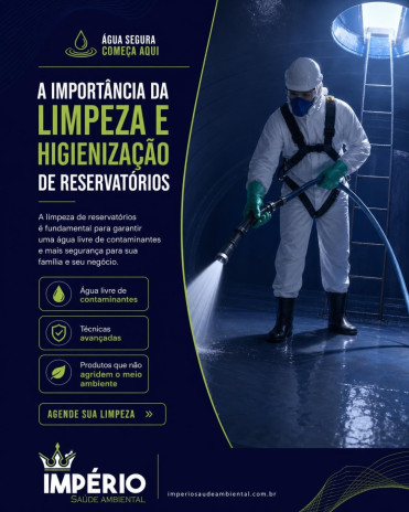 A Importância da Limpeza e Higienização de Reservatórios