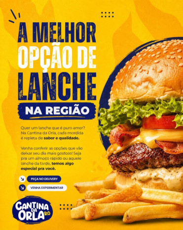 A Melhor Opção de Lanche na Região