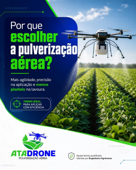 Por que Escolher a Pulverização Aérea?