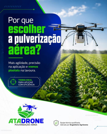 Por que Escolher a Pulverização Aérea?