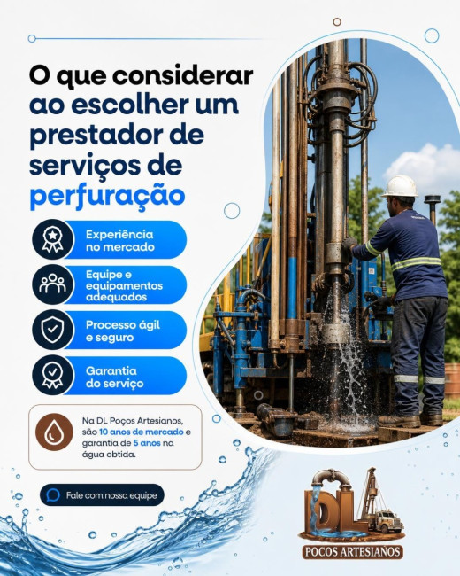 O que considerar ao escolher um prestador de serviços de perfuração