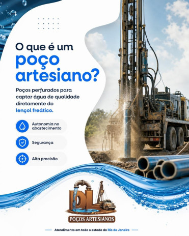 O que é um poço artesiano?
