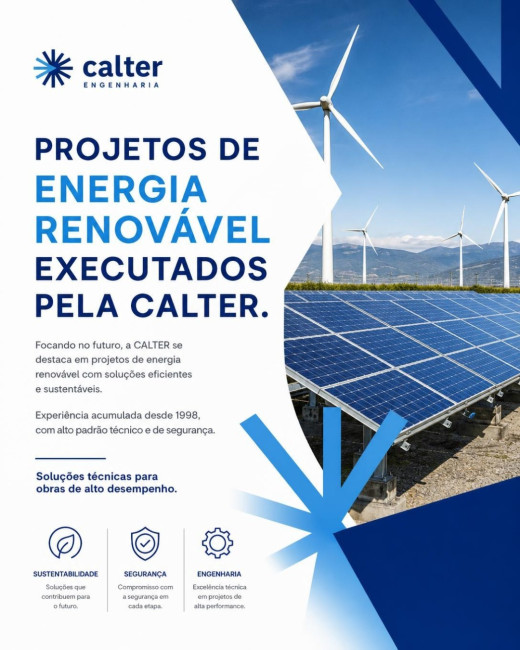 Projetos de Energia Renovável Executados pela CALTER