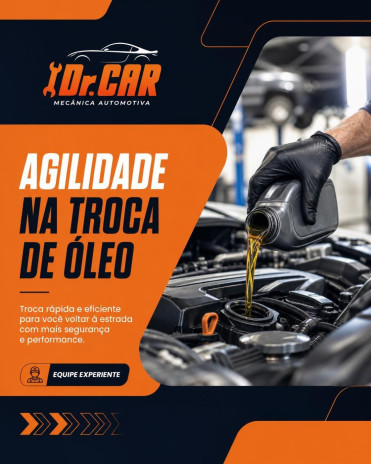 Agilidade na troca de óleo
