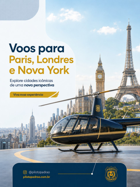 Conheça nossos voos para Paris, Londres e Nova York