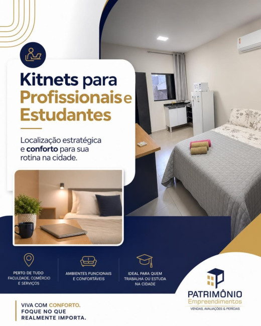 Kitnets para Profissionais e Estudantes