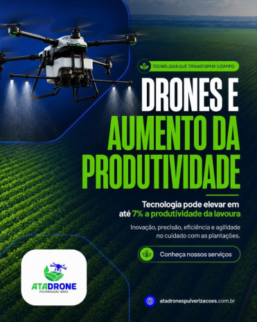 Drones e aumento da produtividade