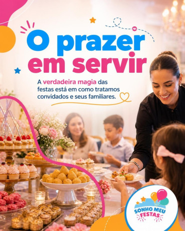 O prazer em servir