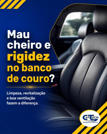 Como solucionar mau cheiro e rigidez no banco de couro