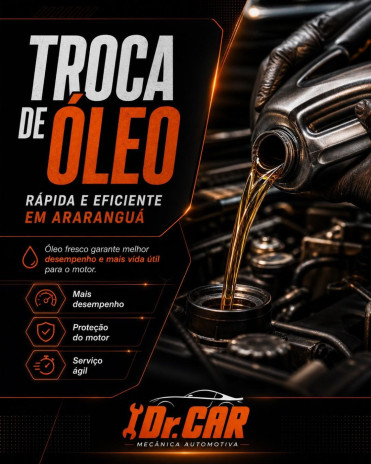 Troca de Óleo Rápida e Eficiente em Araranguá