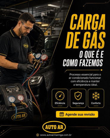 CARGA DE GÁS: O QUE É E COMO FAZEMOS